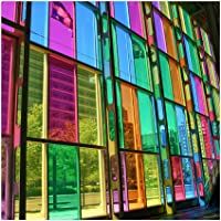 Lámina tintada transparente para ventanas- puertas de cristal- espejos (amarillo- 31-5 cm x 1 m)